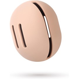 FERYES Soporte de esponja de maquillaje – inastillable ecológico silicona maquillaje maquillaje estuche para viaje – caqui