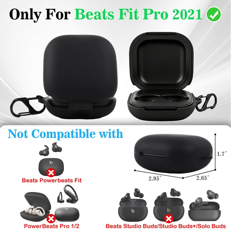 XCZNAGS Silicone Protective Case Cover for Beats Fit Pro (2021),