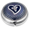 Pill Box in Celtic Trinity Heart Design. (Purple)
