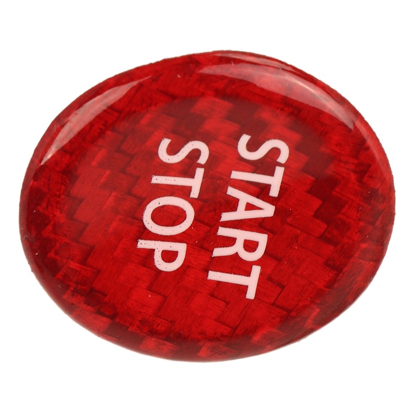 Push Start Button Cover Carbon Fiber Ignition Switch Button Cover