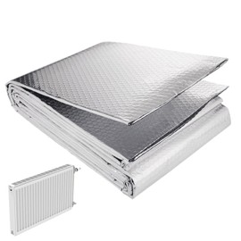 Reflective Foil Insulation - 16 Ft X 24 Inch Aluminum Foil Bubble Shield | Double Reflective Bubble Insulation Sheet | Aluminized Thermal Insulation Barrier for Window, Garage Door, RV, Roof