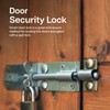 Galvanised Brenton Bolt Sliding Door Lockable Padbolt – 6" (152mm)