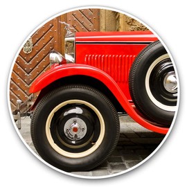 Awesome Vinyl Stickers (Set of 2) 15cm - Vintage Car Retro Dad Uncle Fun Decals for Laptops,Tablets,Luggage,Scrap Booking,Fridges #2257