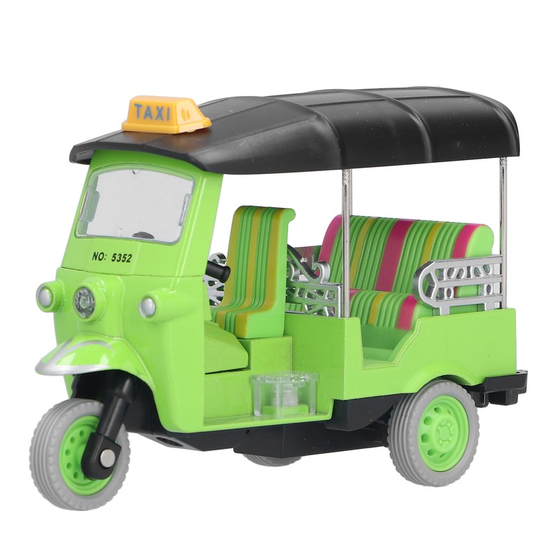 Pull Back Thai Tricycle Simulation Alloy Tuk Tuk Car Model