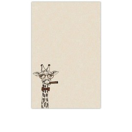 YaYstationery Notepads - Memo Pads - Scratch Pads - Writing Pads - Illustrated Notepads - 5.5 x 8.5 inches - Thick Premium Paper - Printed Notepad - Giraffe