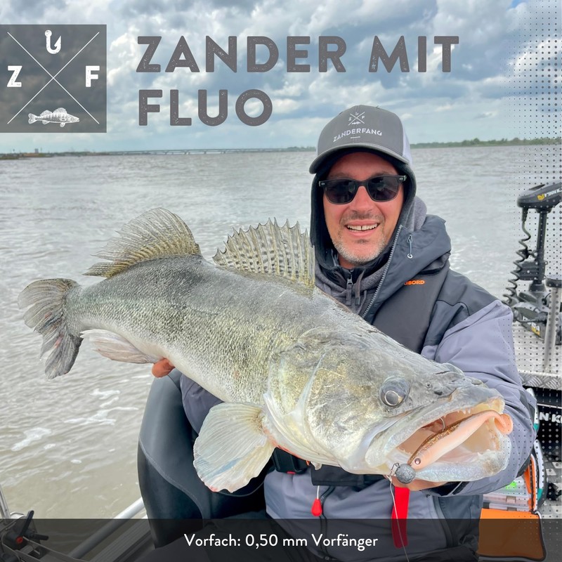 Zanderfang - Fluorocarbon Zander Leader - Fishing Line for Zander