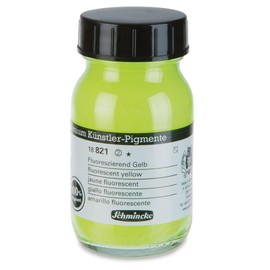 Schmincke Pigment - Fluorescent Yellow, 100 ml Jar