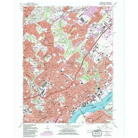 YellowMaps Frankford PA topo map, 1:24000 Scale, 7.5 X 7.5 Minute, Historical, 1967, Updated 1986, 27 x 22 in - Tyvek