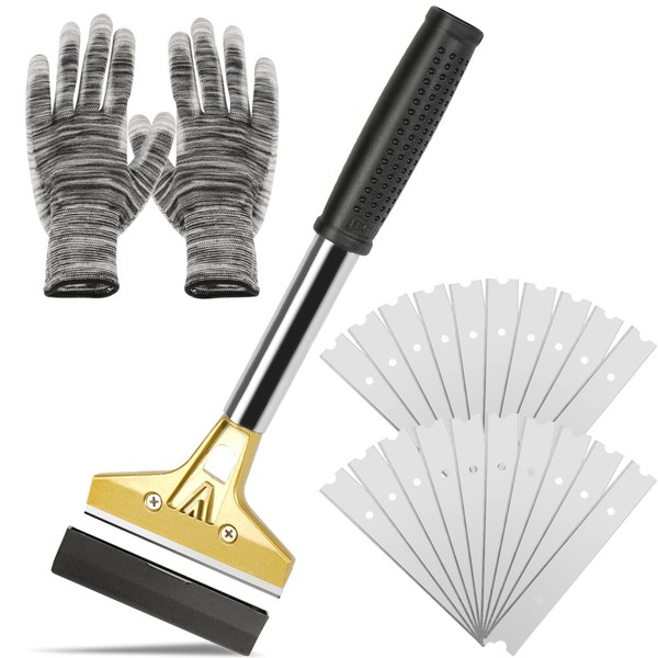 Razor Blade Scraper, 4 In Floor Scraper Tool with 20PCS