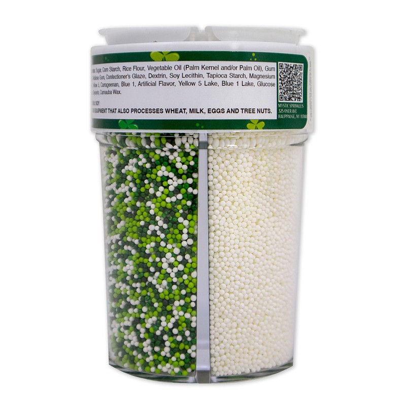 Mystic Sprinkles St. Patrick's Day 4 Cell Sprinkle Assortments (Clover