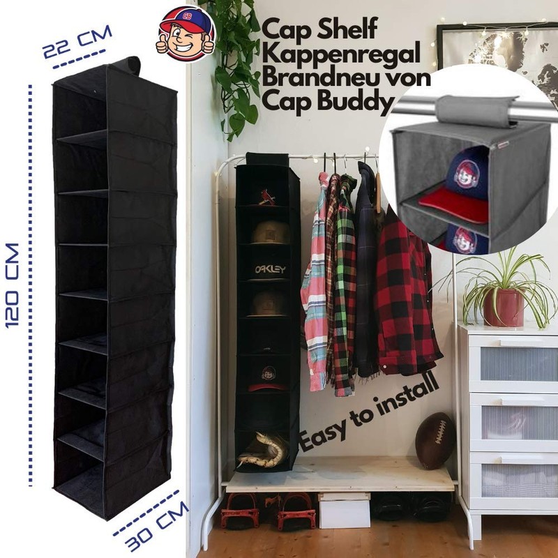 Cap Buddy Cap Shelf Cap Holder Grey Cap Holder Fits