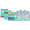Scooli - Tripledecker Butterfly Wishes Pencil Case - Large Pencil