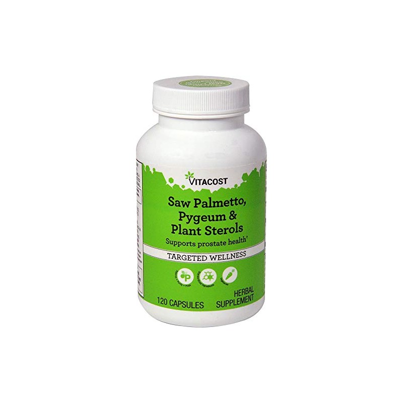 Vitacost Saw Palmetto and Pygeum Extract - 120 Vegetarian Capsules