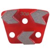 3PCS Trapezoid Diamond Grinding Disc Floor Grinding Pad #30 Grit