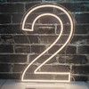 Lovewenying Neon Signs Number 2 Birthdays Decor Neon Lights Party