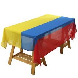 MSFHHA Rectangular Tablecloth Columbia Colombian Flag Tablecloth Fade-Resistant Washable National Flag Tablecloth, Suitable for Kitchen Dining,59 Inches * 83 Inches.