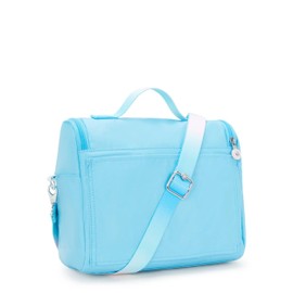 Kipling New Kichirou Metallic Lunch Bag Sea Blue Met