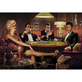 Chris Consani Four of a Kind Elvis, Marilyn, James Dean Print