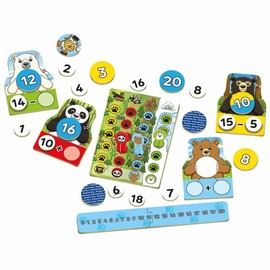 Orchard Toys Number Bears Maths Games for Children to Learn Addition & Subtraction and Number Bonds to 20, First Board Game for Kids, Makes Learning Maths Fun, Educational Toys for 5+ Year Olds