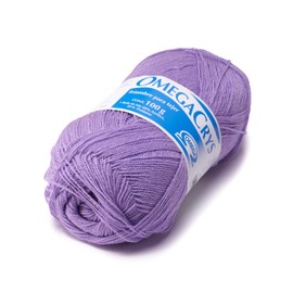 OMEGACRYS [100grs] - by Omega - Fine Crystal Yarn Great for All Crafts - Color 83-Lilac 257