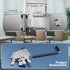 Ranbo No-Drill Double Glass Door Lock with Key for Swing