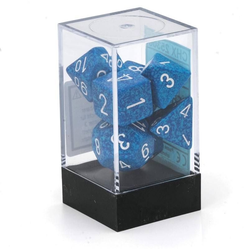 Chessex CHX25306 Dice-Speckled Water Set