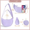 Konxi Crescent Bag for Women, Crossbody Dumpling Bag Women's Nylon