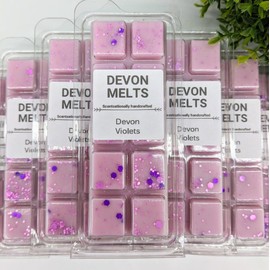 Devon Melts - Devon Violets - Highly Scented 100% Soy Wax Snapbar