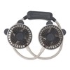 Portable Neck Fan Dual Head Bendable Wearable USB Rechargeable Hand