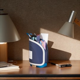 Large Capacity Pencil Case,Desk Pen Holder Storage Bag - 2 in 1 Retractable Container Large Capacity Stationery Supplies for Teens Adults Kids, Teacher Must Haves