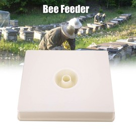 Bee Feeder Hive Top Beehive Water Feeding Beekeeping Supplies Beekeeper Tool Garden Farm Ranch,Plastic 4L Capacitry