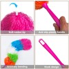 2 Pack 22-Inch Rainbow Reusable Microfiber Dusters,Bendable and Washable Feather