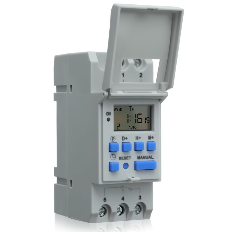 THC15A Weekly LCD Digital Electronic Timer Relay Programmable for Public
