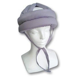 VICHE CATT Head Fall Protection Hat, Headgear, Head Shock Absorption, Head Guard, Stumbling Guard, Nursing Supplies, Lightweight, One Size Fits Most, Chin Strap Type, gray