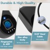 Dhiedas Fingerprint Cable Lock, Fridge Locks with Fingerprint Bluetooth APP
