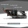 CHEDA Headlights Assembly Front Headlamp Compatible with Mazda 3 2010-2013