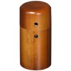 Hoshino Shichimi Container, Tubular Shichimi Container, Brown, Diameter Approx. 1.6 x 3.1 inches (4 x 8 cm)