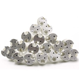 DiCUNO G8 Base Wire Connector Socket, G8 LED Light Bulb Socket Adapter, Ceramic Bulb Holder, 20 Pack