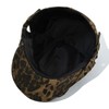 CLAPE Newsboy Hats, Unisex Adjustable Fashion Leopard Ivy Flat Cap