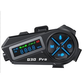 OBEST Auriculares para Casco de Moto, intercomunicador Bluetooth con FM y Sonido estéreo HiFi Impermeable, Sistema inalámbrico para Conducir, Esquiar y Viajar