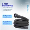 BlueStars 6-Foot Universal Dishwasher & Washing Machine Drain Hose –