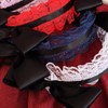 TQUXNGA Anime-Dienstmädchen-Stirnband für Mädchen, Rüschen-Spitzen-Stirnband mit Schleife, ComicShow, Maskerade-Haarband