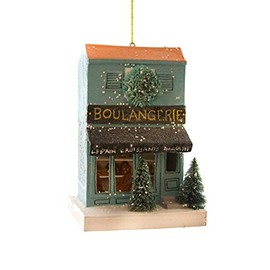 Cody Foster & Co French Boulangerie Bread Bakery Shop 5inch Christmas Village Ornament, Multicolor