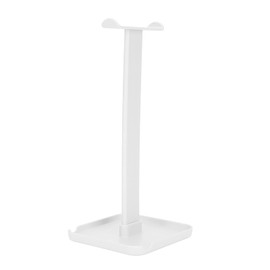 Headphone Stand, Multifunctional Universal Stable Bright Color Headset Stand, Portable Flexible Space Saving Sturdy Headset Stand for Gaming Headset and Music Headset (White)