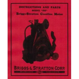 Flywheel Supply Briggs & Stratton FH FI Gas Engine Motor Manual Parts Instruction book hit miss