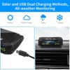 BGFAVCV Car Solar Digital Clock with LCD Time Date In-Car
