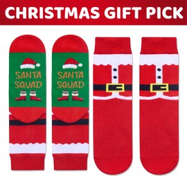 Zmart Christmas Gifts for Kids - Santa Socks for 2-3 Year Old Boys Girls,Secret Santa Gifts Xmas Stocking