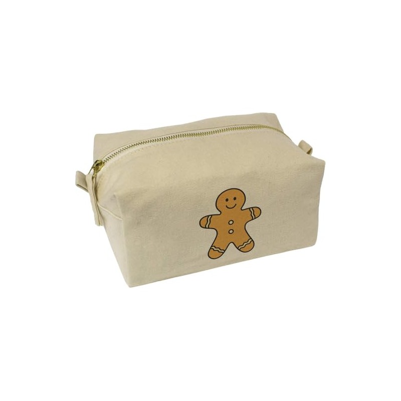 'Gingerbread Man' Canvas Wash Bag/Makeup Case (CS00044179)