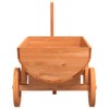 CHARMMA Decorative Wagon Natural Wood Solid fir Wood Medium Portable,Wheelbarrows-364227