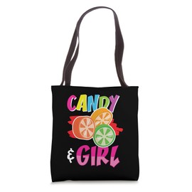 Cute Candy Girl Shirt Sweet Tooth Rainbow Cotton Candy Shirt Tote Bag